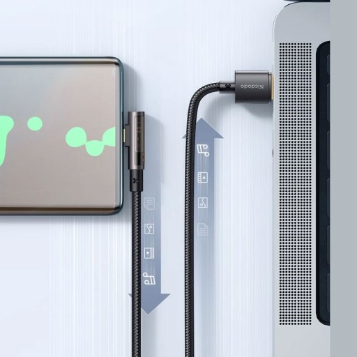 کابل شارژ USB به USB-C مک دودو 90 درجه مدل Mcdodo CA-3380