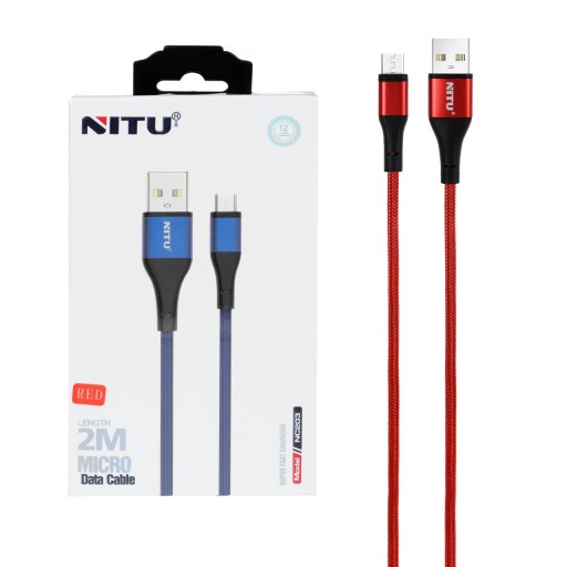 کابل شارژ  2M MicroUSB نیتو فست شارژ مدل NITU NC203