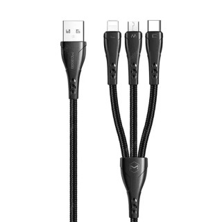 کابل شارژ سه سر  USB به microUSB / USB-C / LIGHTNING  مک دودو مدل mcdodo CA-696