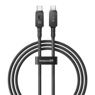 کابل تبدیل  USB-C به USB-C بیسوس Baseus CB000051 Aramid Fiber Braiding Unbreakble P10355800111 طول 1 متر توان 100 وات