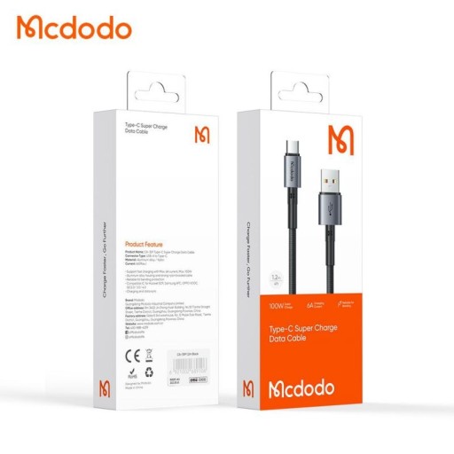 کابل شارژ USB به USB-C مک دودو مدل Mcdodo CA-3590